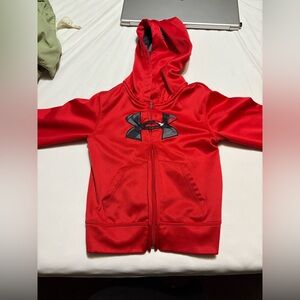 Under Armour Red and Black Athletic Hoodie